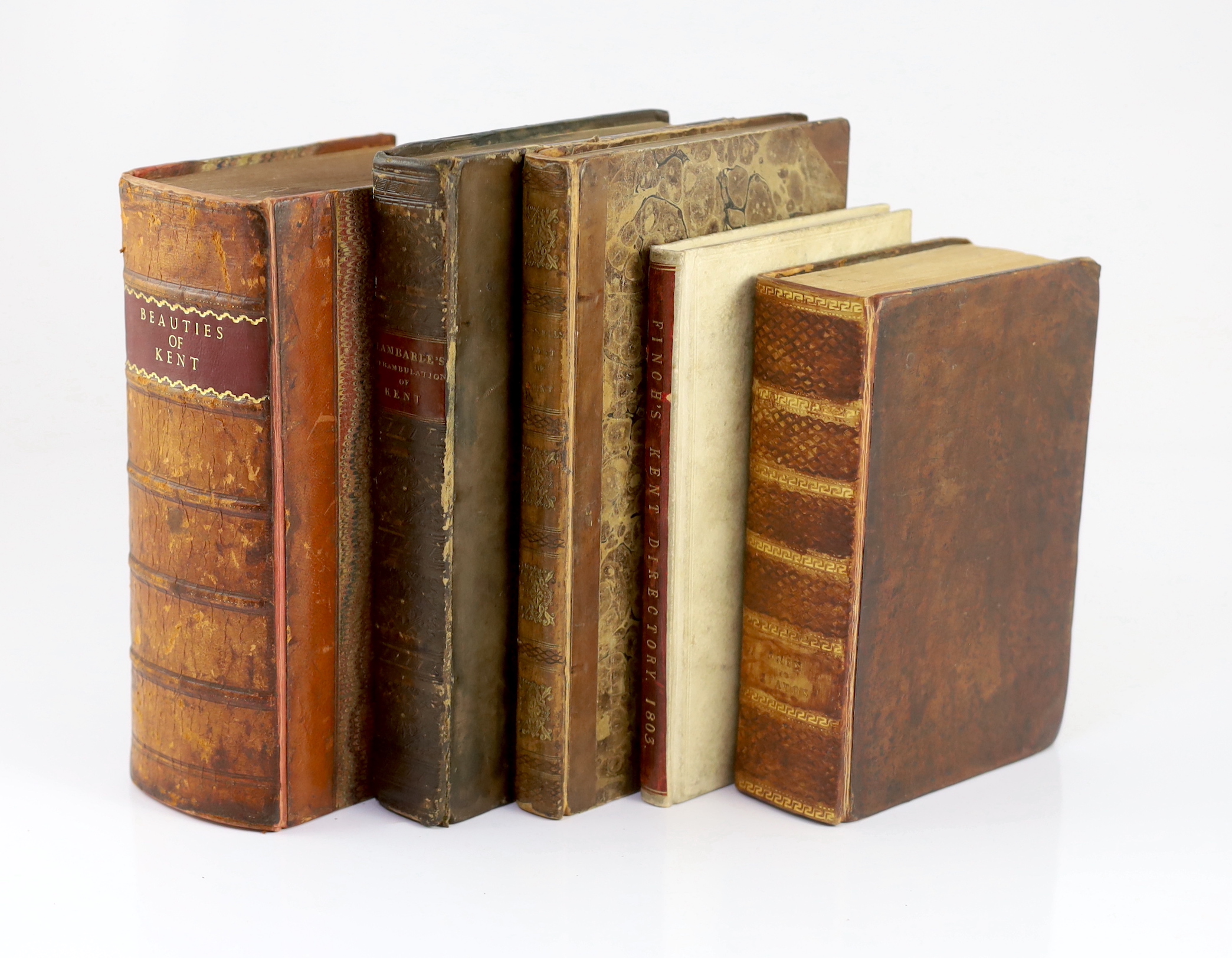 Fussell, L. - A Journey Round the Coast of Kent....including Penshurst, and Tunbridge Wells; with Rye, Winchelsea, Hastings, and Battle, in Sussex....folded map; contemp. half calf and marbled boards, gilt decorated spin